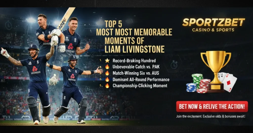 Top 5 Most Memorable Moments of Liam Livingstone in Cricket History