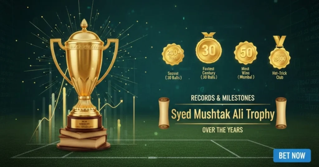 Records and Milestones Achieved in the Syed Mushtaq Ali Trophy Over the Years